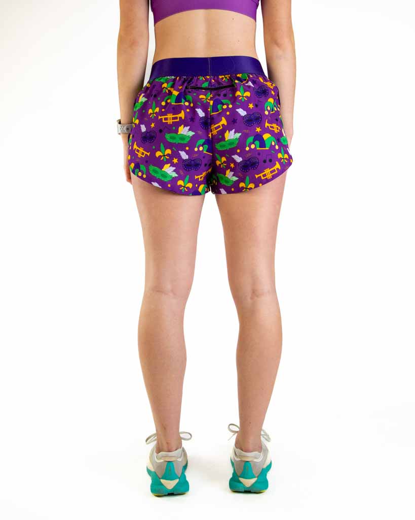Women's Mardi Gras 1.5" Split Shorts