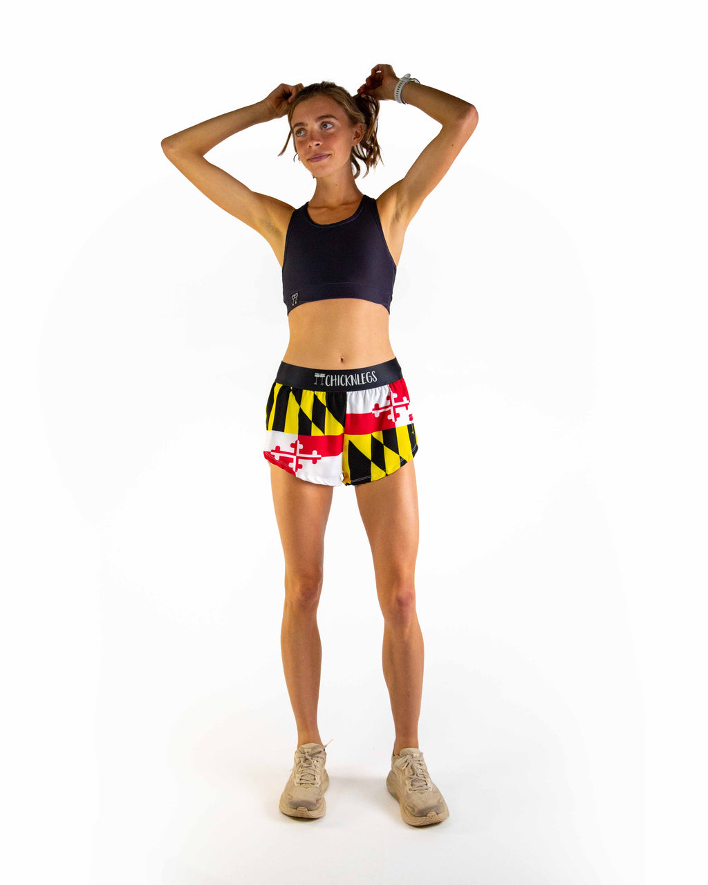 Women's Maryland Flag 1.5" Split Shorts