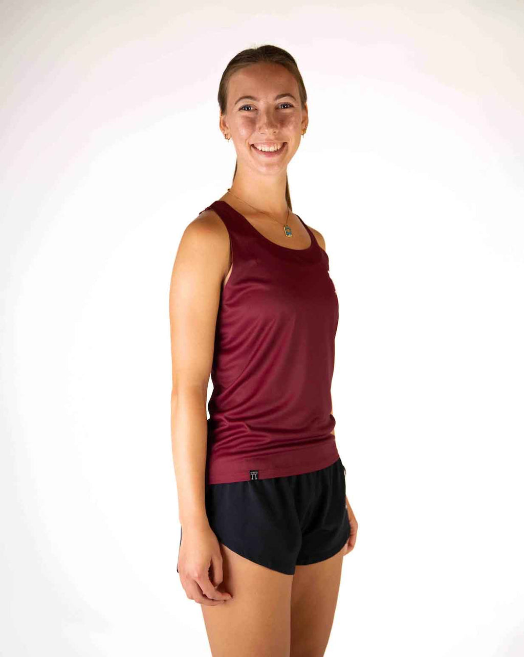 Women's Maroon Performance Singlet
