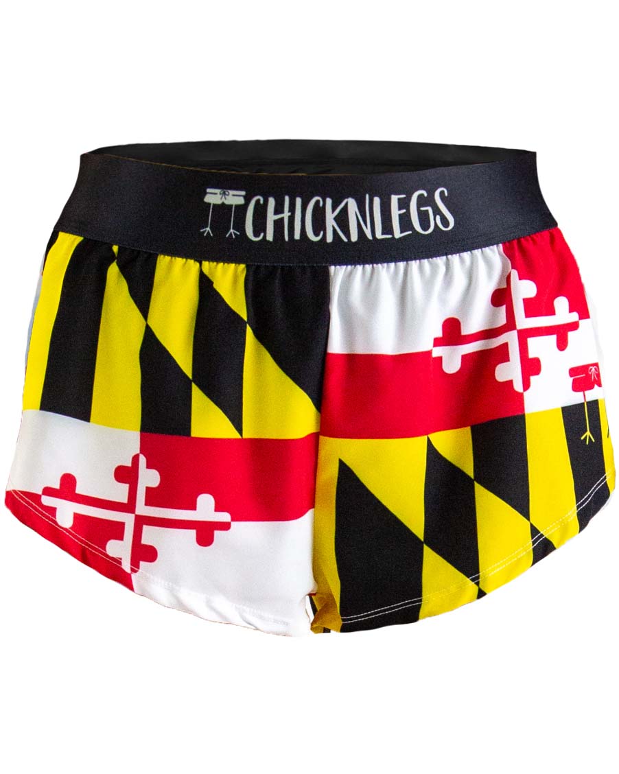 Women's Maryland Flag 1.5" Split Shorts