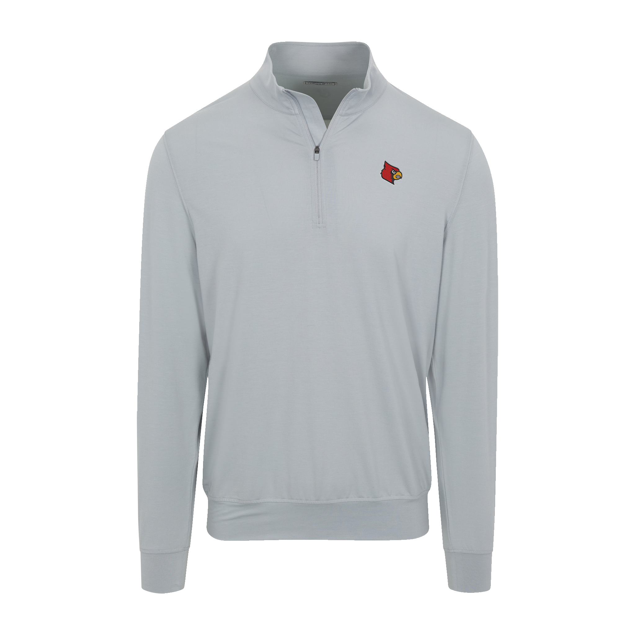Louisville Velocity Performance Quarter Zip Light Grey