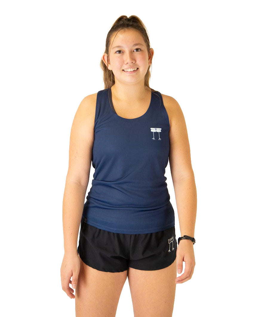 Women's Navy Blue Performance Singlet